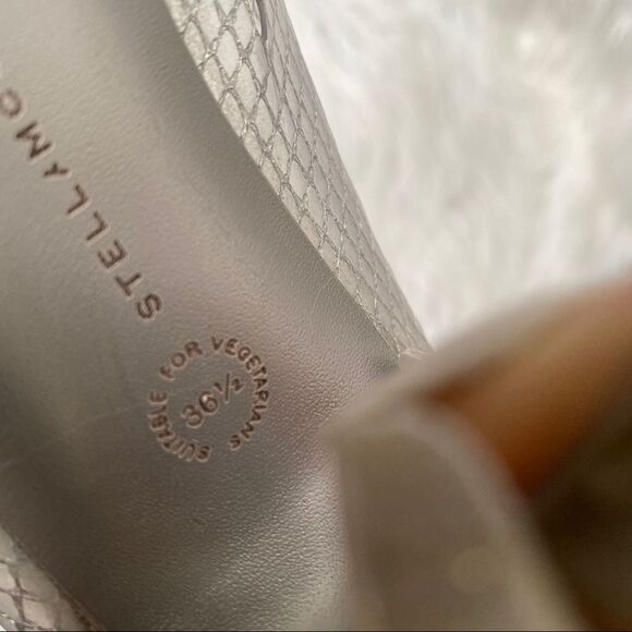 Stella McCartney clear PVC with linen pumps 6.5 - Picture 9 of 12